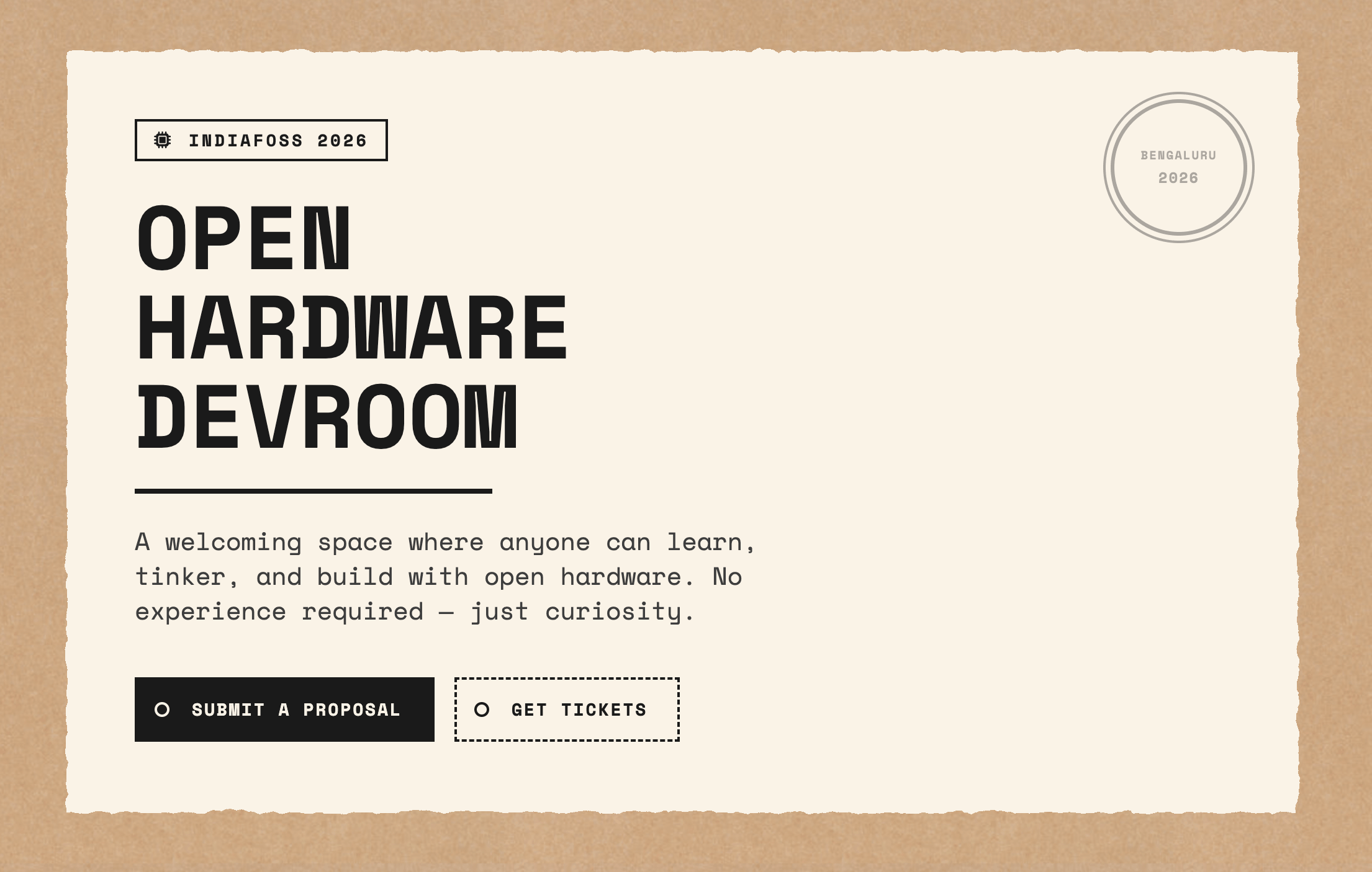 Open Hardware Devroom cover